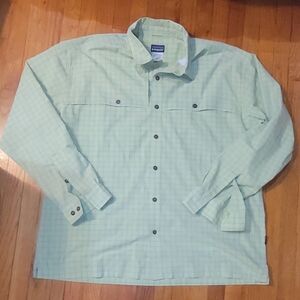 Patagonia Mint Green Checkered Shirt